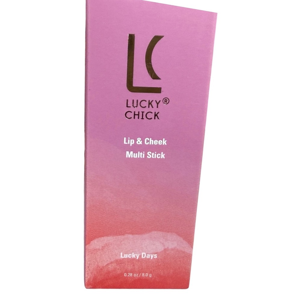 Lucky Chick Lip & Cheek Multi Stick Lucky Days Pink Cream Blush 0.28oz Used